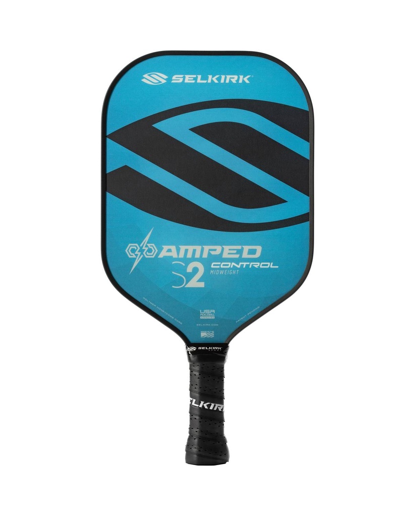 Raquette De Pickleball Selkirk Amped S2 Control (Bleu, Midweight)