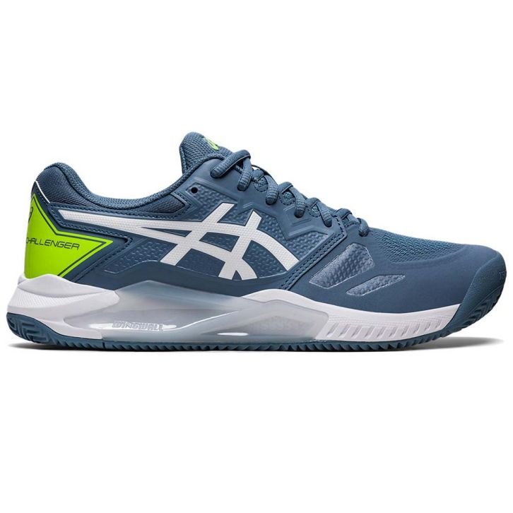 Chaussure Asics Challenger 13 Terre Battue Gris/Bleu/Blanc (44)