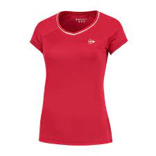 Dunlop Club Ladies Crew Tee (S, Rouge)