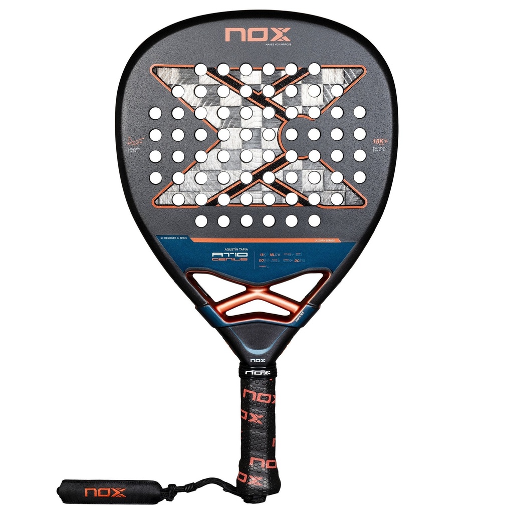 Raquette De Padel Nox At10 Luxury Genius Attack 18K Alum 2025 By Agustín Tapia