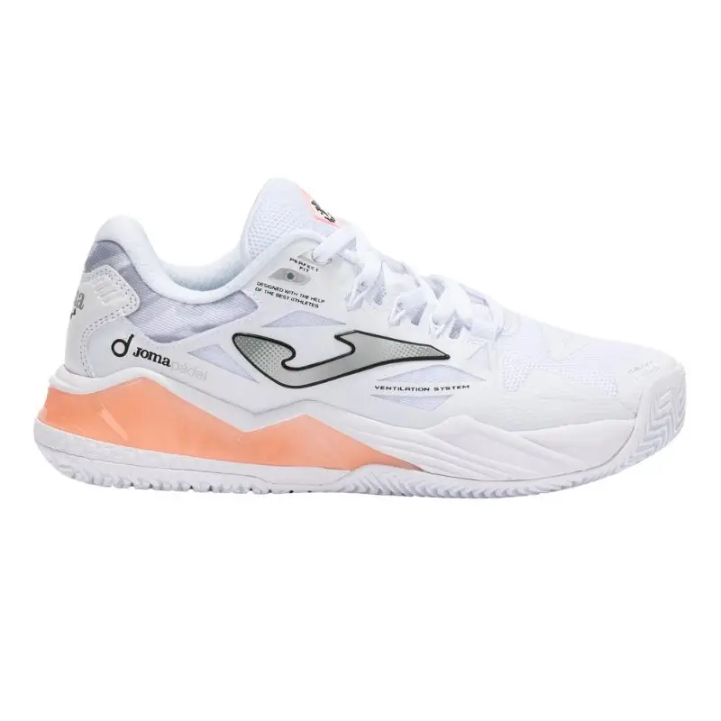 Chaussures De Padel Joma Spin Lady 2502 Blanc