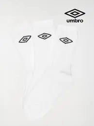 Chaussettes Umbro 3 Pairs Sports Sock (38-42, Noir)