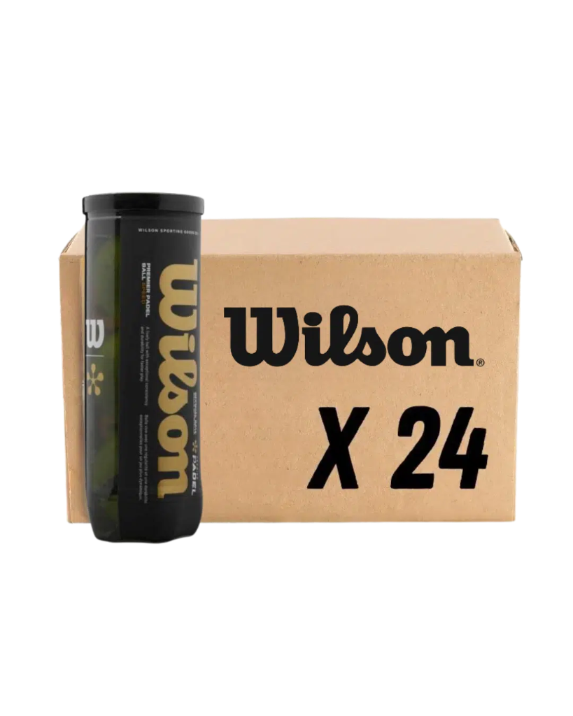 CARTON DE 24 TUBES DE BALLES WILSON PREMIER PADEL SPEED 3