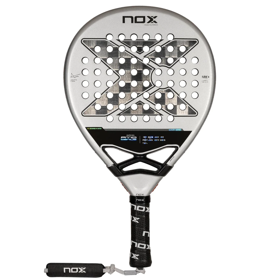 Raquette De Padel Nox At 10 Luxury Génius Alum 18K 2024 Par Augustin Tapia
