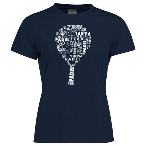 T-Shirt Head Typo Bleu Marine Women