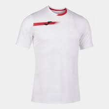 [T-Shirt] Joma Torneo Short Sleeve T-Shirt White Red Men