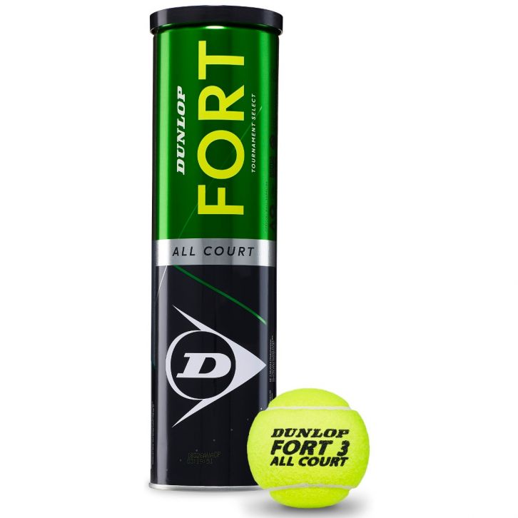 Tube De 4 Balles Dunlop Fort All Court